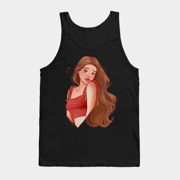 Heart Girl Tank Top by Nixi